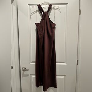 CHOCOLATE BROWN FORMAL DRESS - A NEW DAY (TARGET) - SIZE MEDIUM